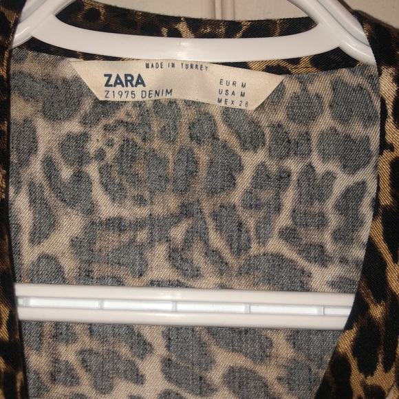 ZARA cheetah flowy dress with pockets - Picture 3 of 7